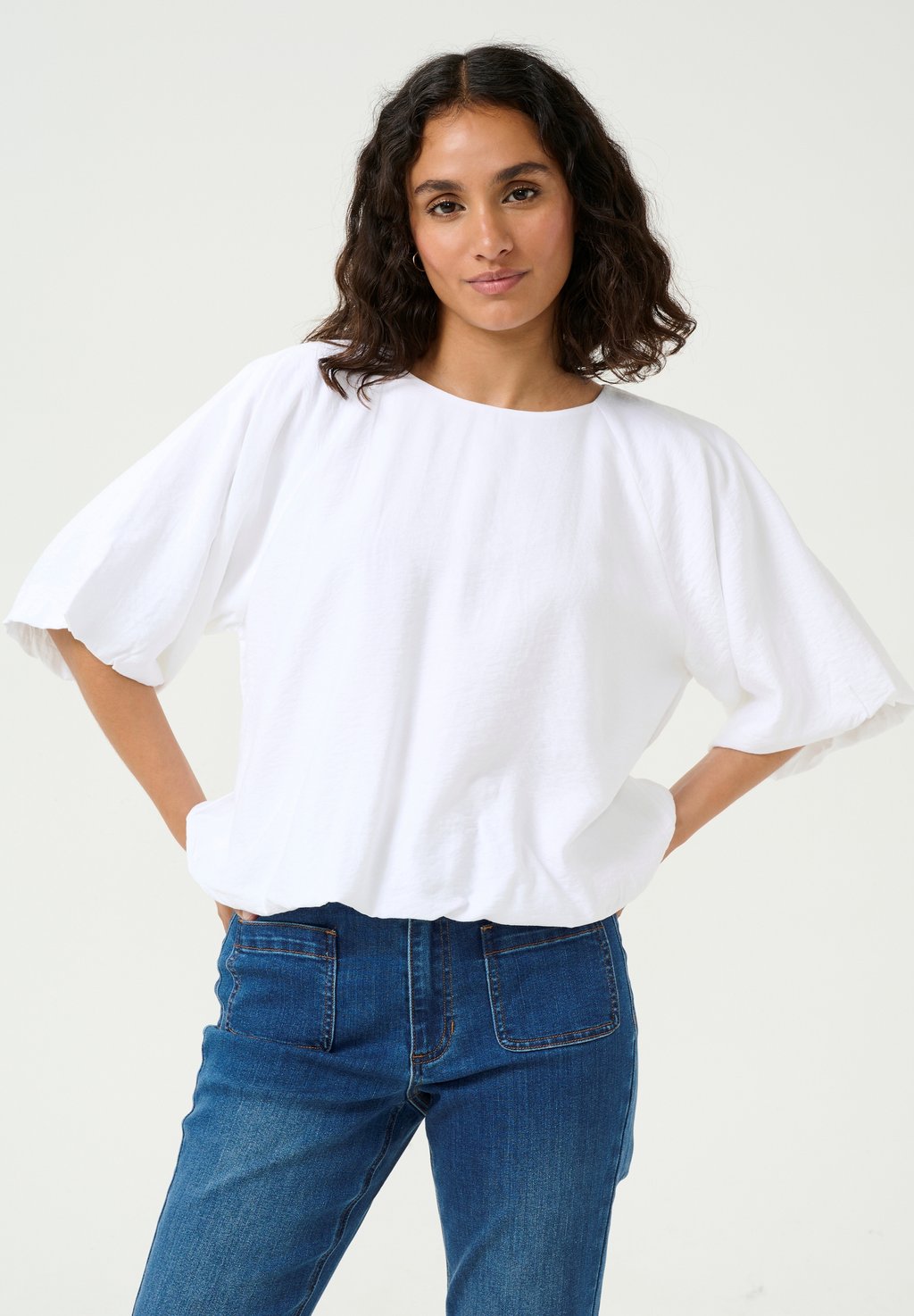 

Базовая футболка KAFFE KAGABBY BLOUSE - Blouse, белый