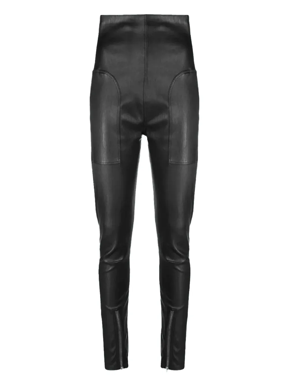 

Брюки с завышенной талией и молниями Rick Owens, черный