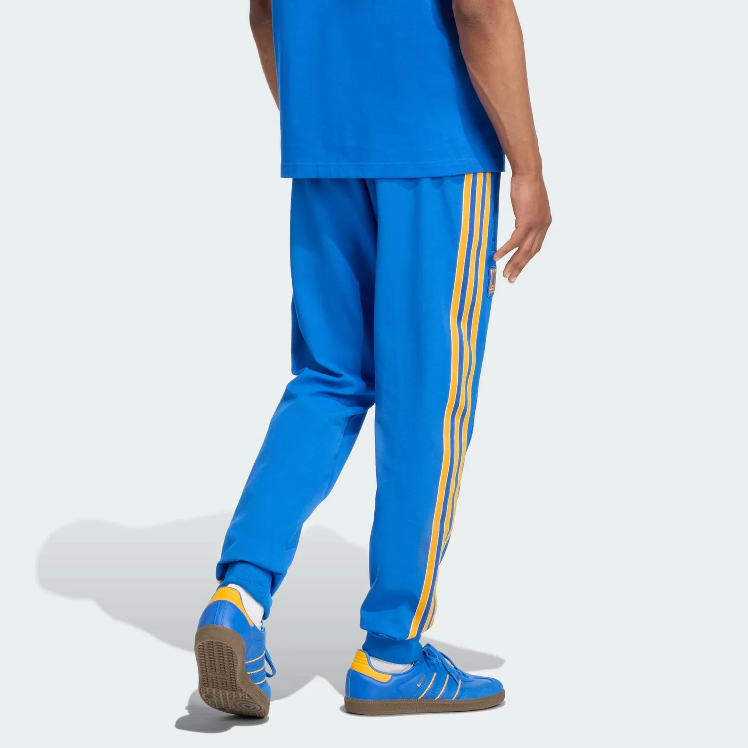 Спортивные брюки Adidas Originals зауженного кроя Tigres UANL Terrace Icons синего цвета — фото 3