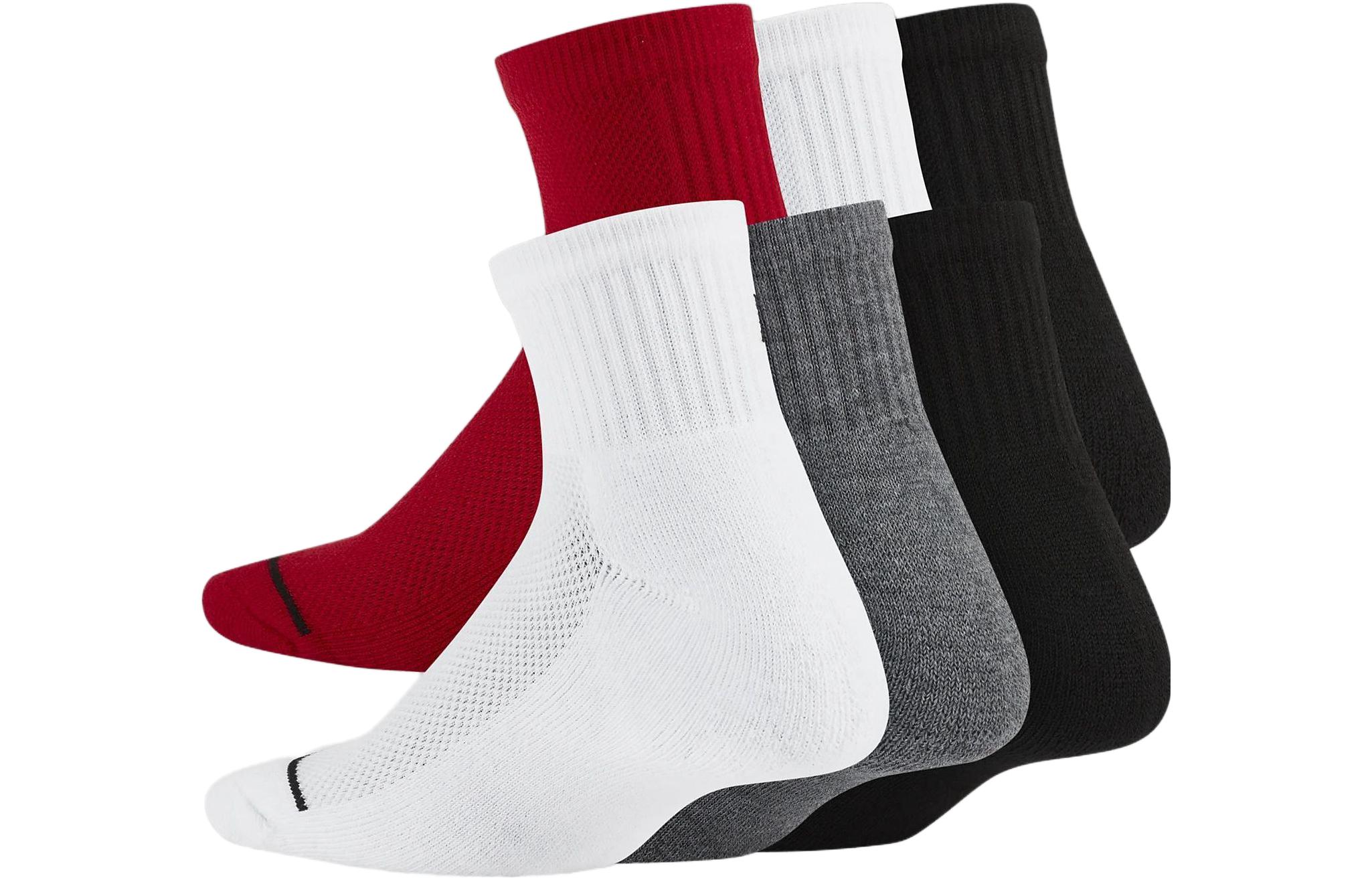 Детские носки Legend (6 пар) Jordan, set (черный+черный+белый+белый+серый+красный) — фото 4