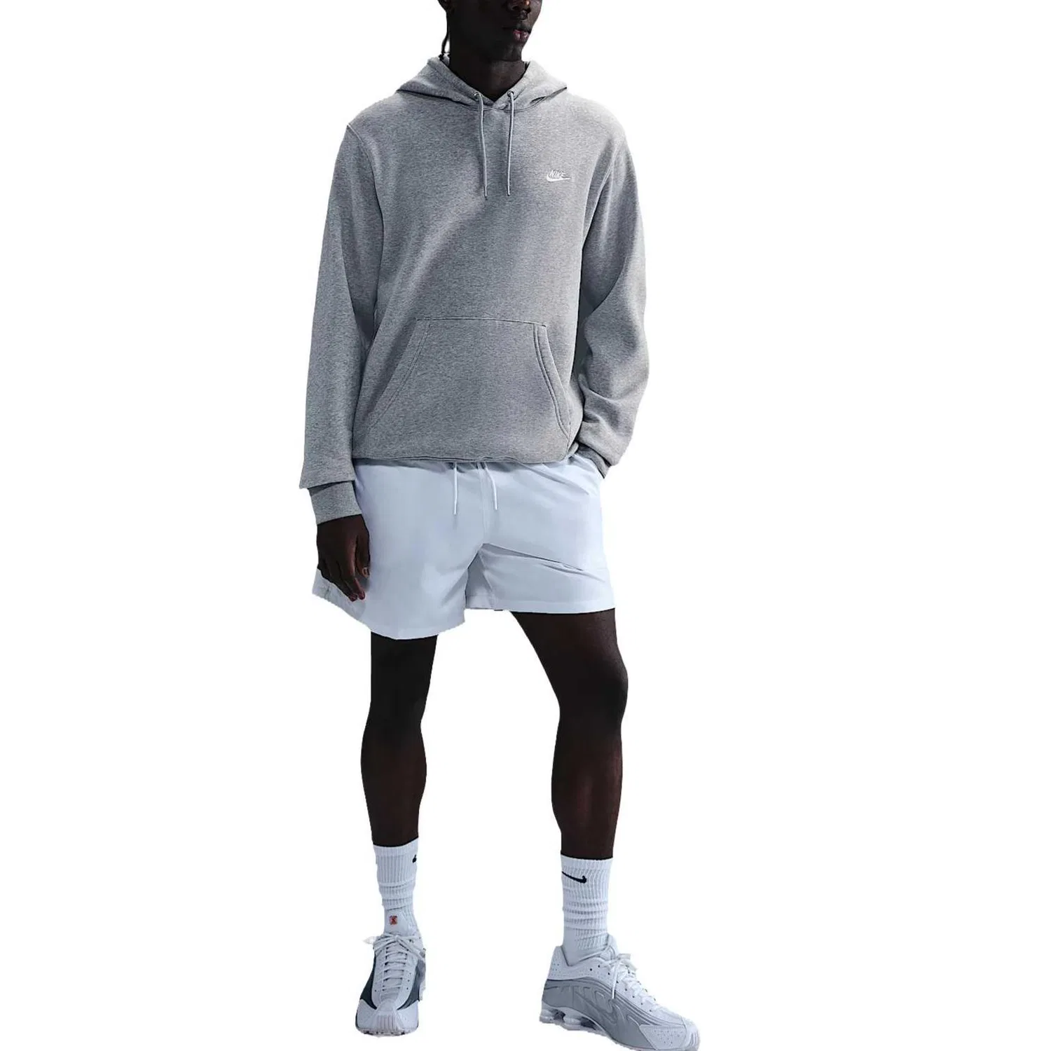 Толстовка на молнии Nike Club Gray — фото 2