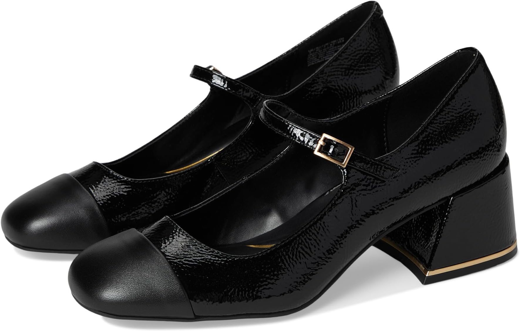 Туфли Kenneth Cole New York Alec Mary Jane, цвет Black/Black Patent
