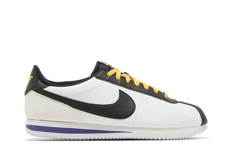 

Кроссовки Nike Cortez Basic Leather 'White Black Amarillo', белый