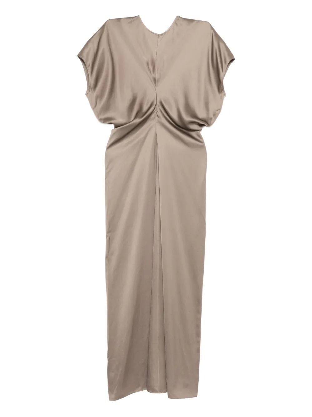 

Платье с присборенной талией TOTEME, коричневый