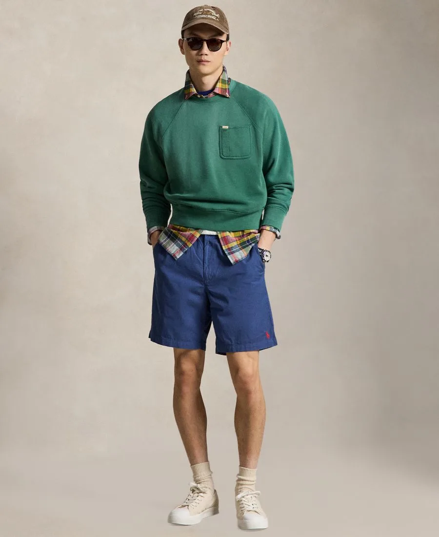 Мужские шорты из саржевой ткани Polo Ralph Lauren, night темно-синий — фото 2