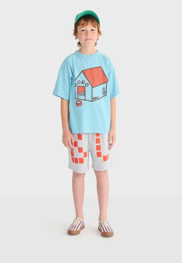 Футболка с принтом "pickles is at home" Bobo Choses, Light Blue
