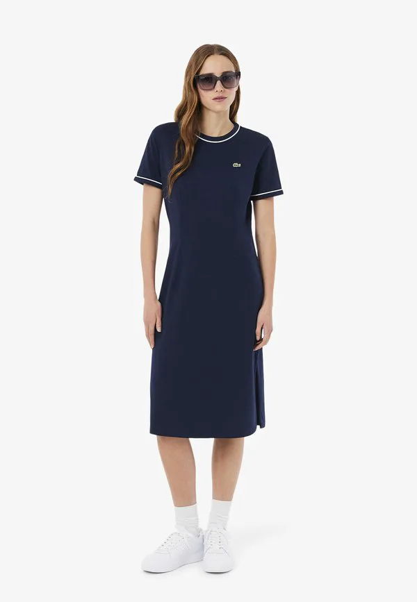 Платье-свитер Lacoste Bleu Marine Bleu Clair Blanc-Ui