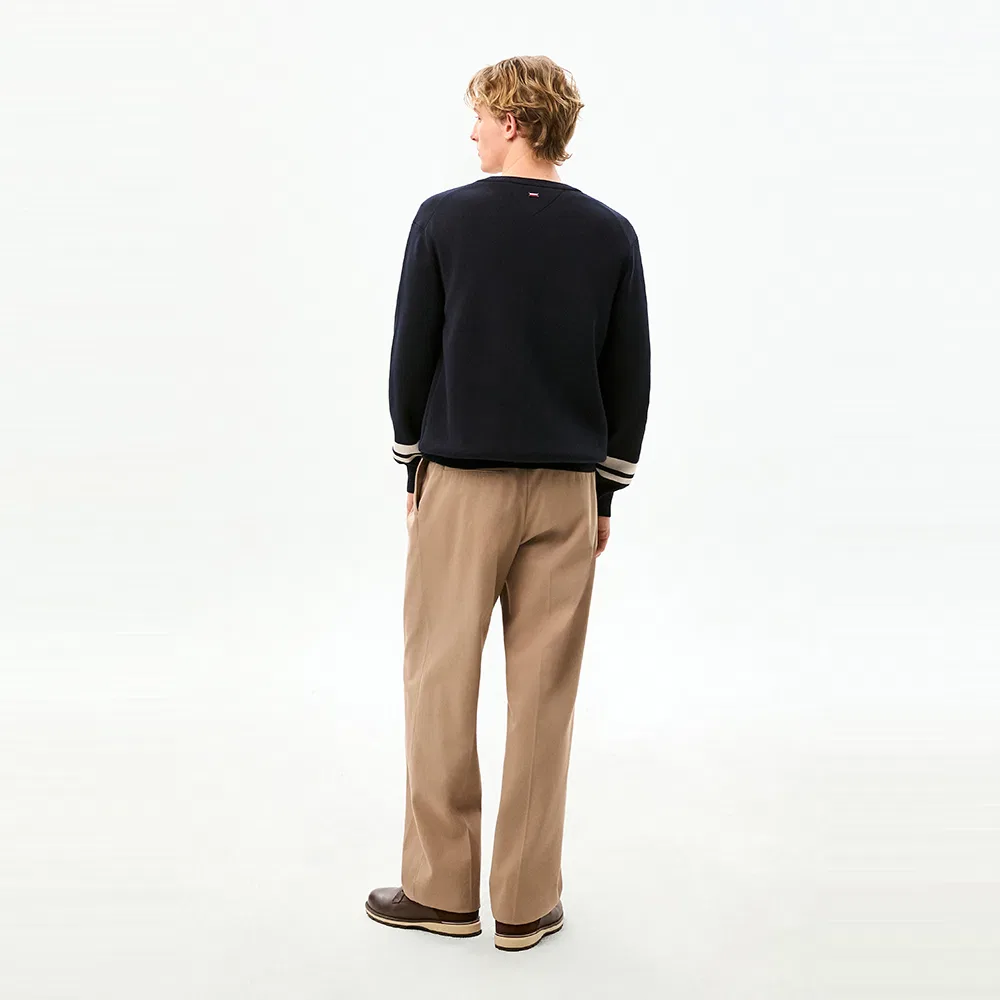Мужской кардиган с круглым вырезом тёмно-синий от Tommy Hilfiger — фото 3