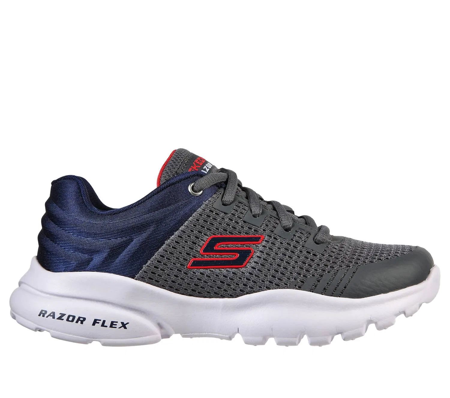 Skechers Детские кроссовки Skorvo, цвет угольно-серый/темно-синий