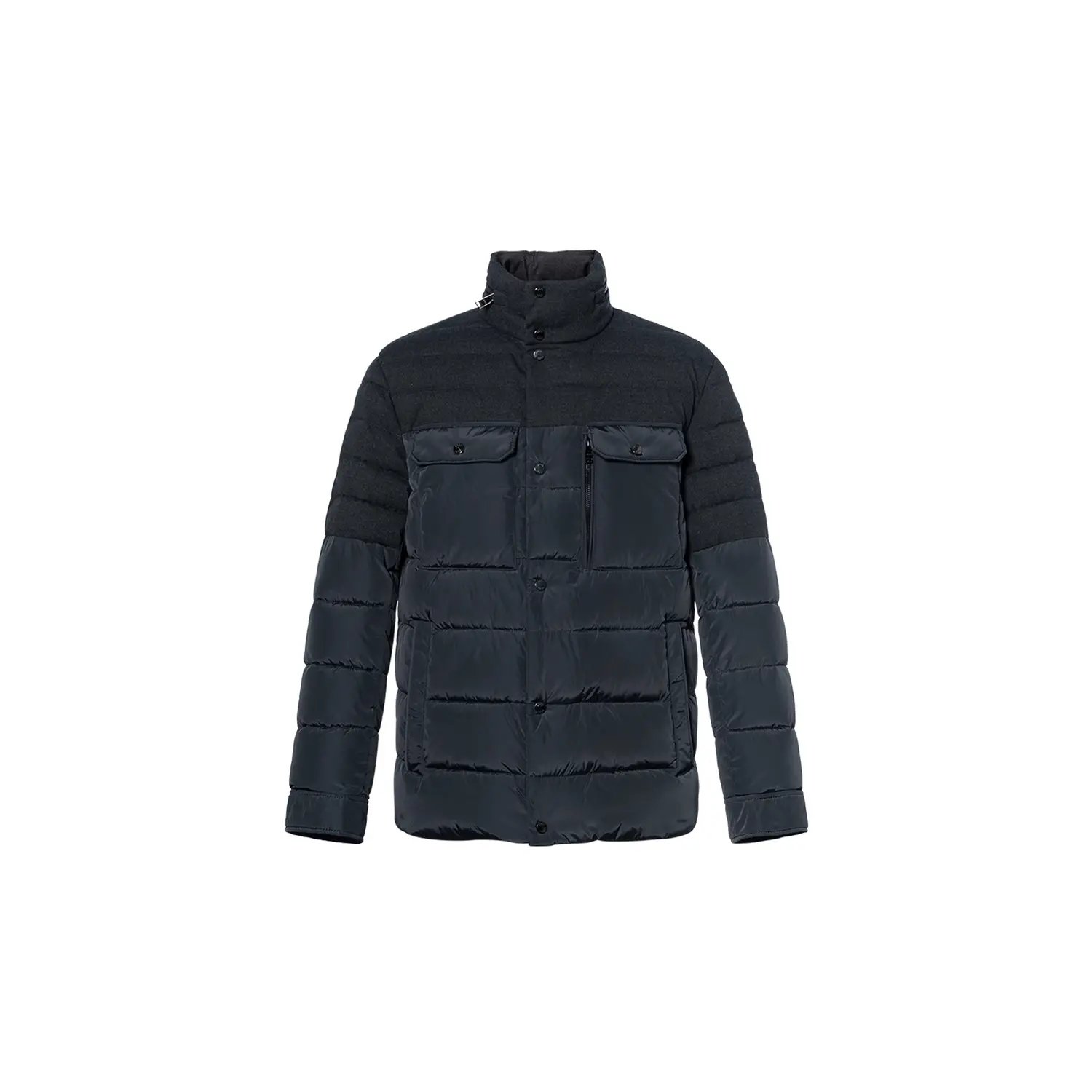 

HUGO BOSS Куртка с логотипом на планке стеганая, Dark Gray