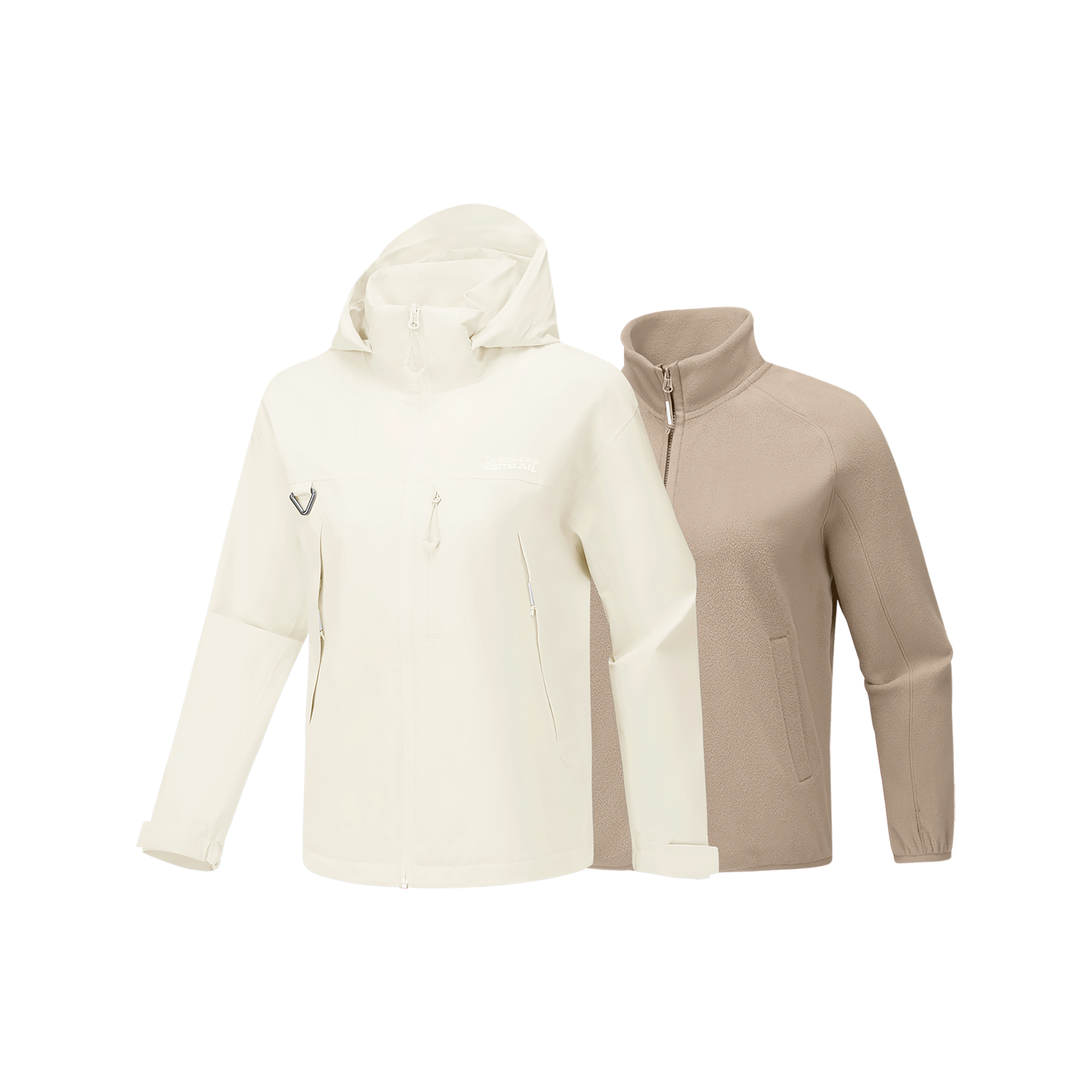 

Skechers Водоотталкивающая термо ветровка женская бежевая, Baby White-063N