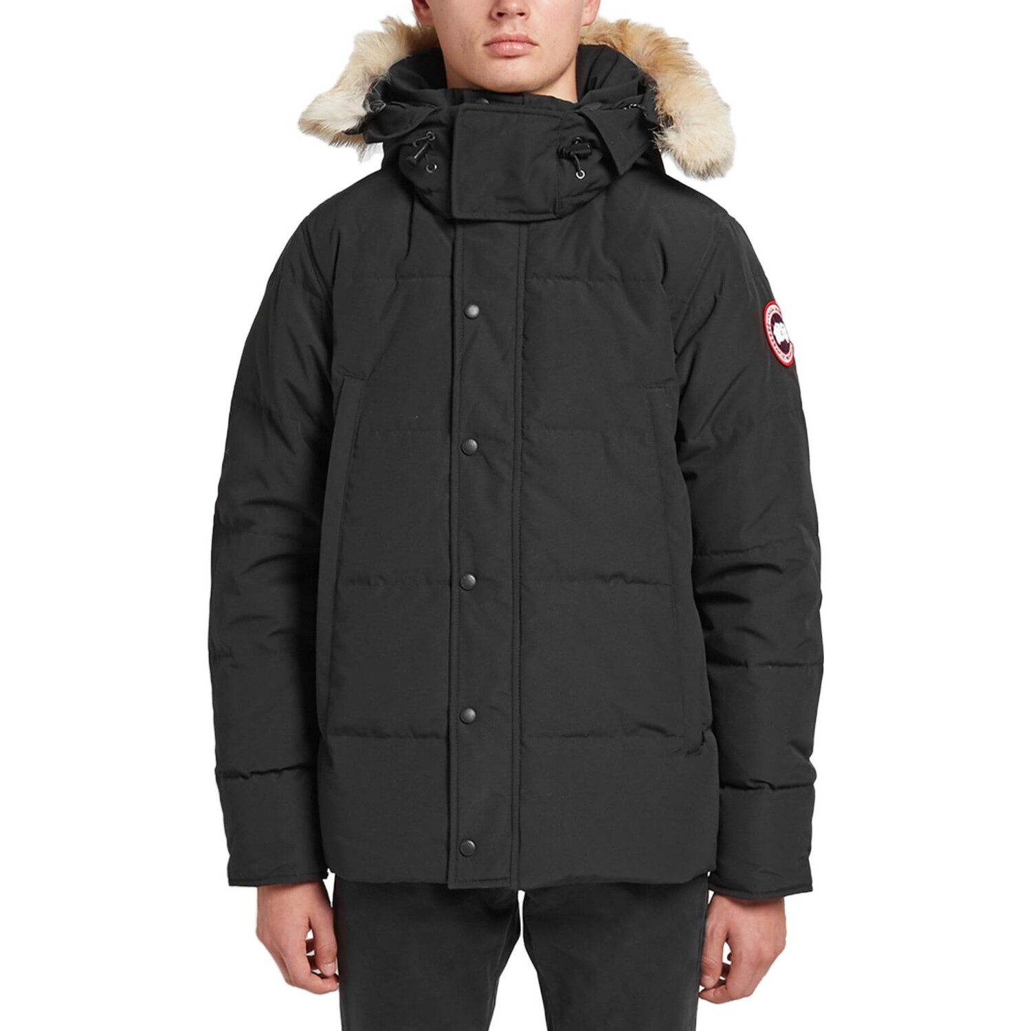 Пуховик мужской серии Wyndham графитового цвета Canada Goose, цвет Graphite — фото 2