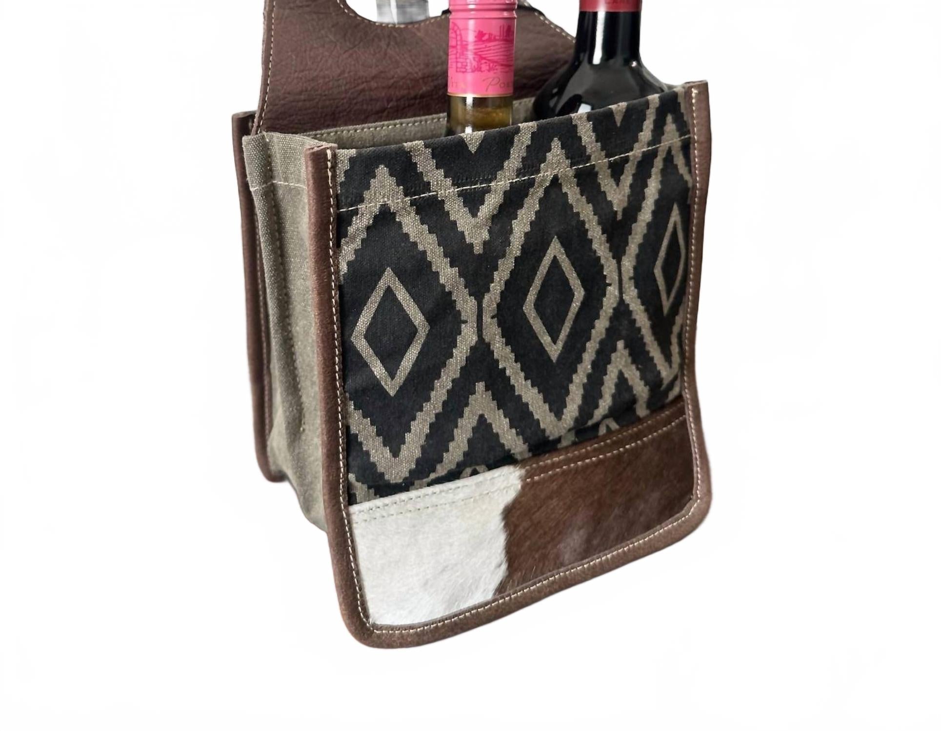 

Сумка Chevron Beer Caddy In Natural/black Myra Bag