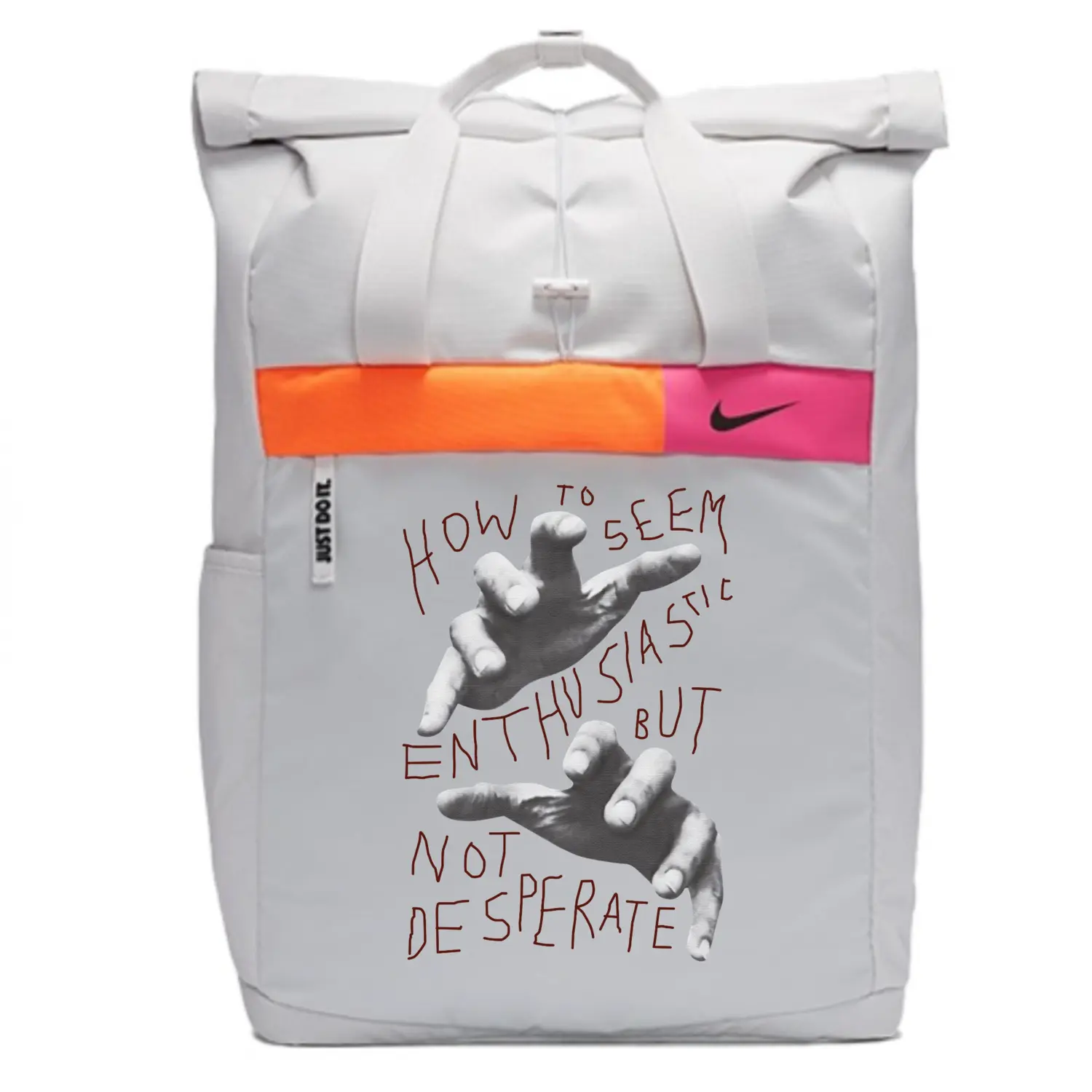 

Nike Тканевый рюкзак Regular Unisex светло-серебристый серый, Hand
