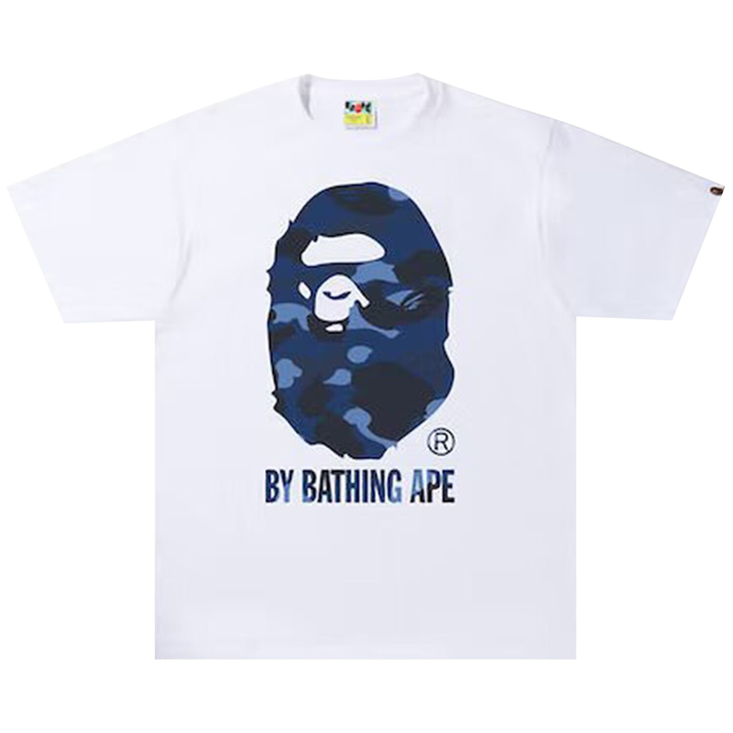 

Футболка BAPE Tie Dye By Bathing Ape, цвет Белый/Темно-синий