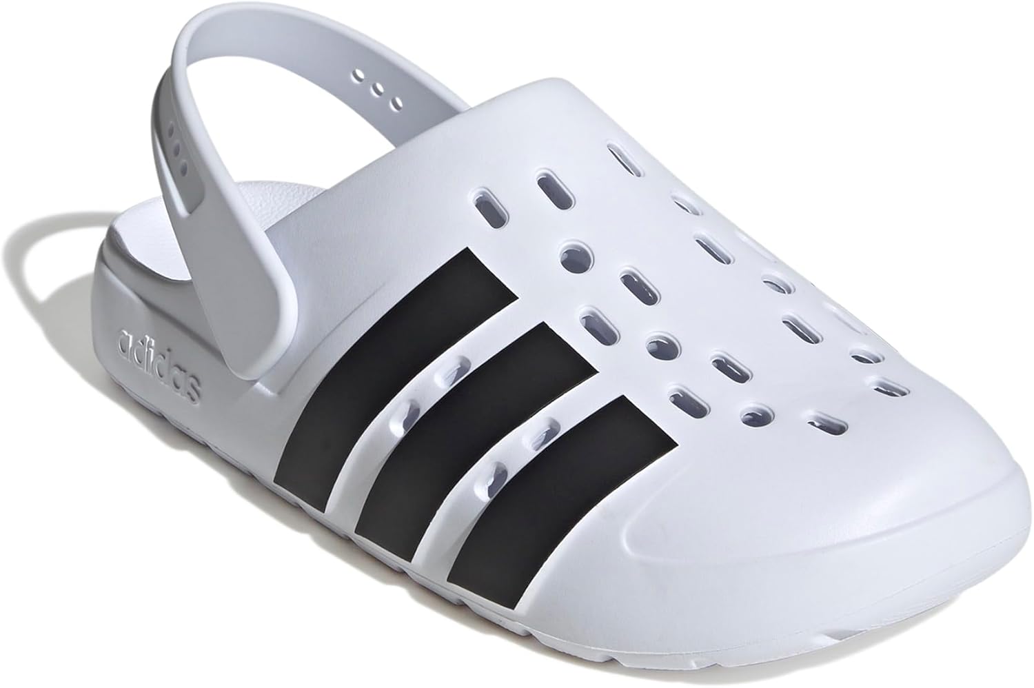 Сабо adidas Adilette Clog 2.0 для взрослых унисекс, белый/черный — фото 4