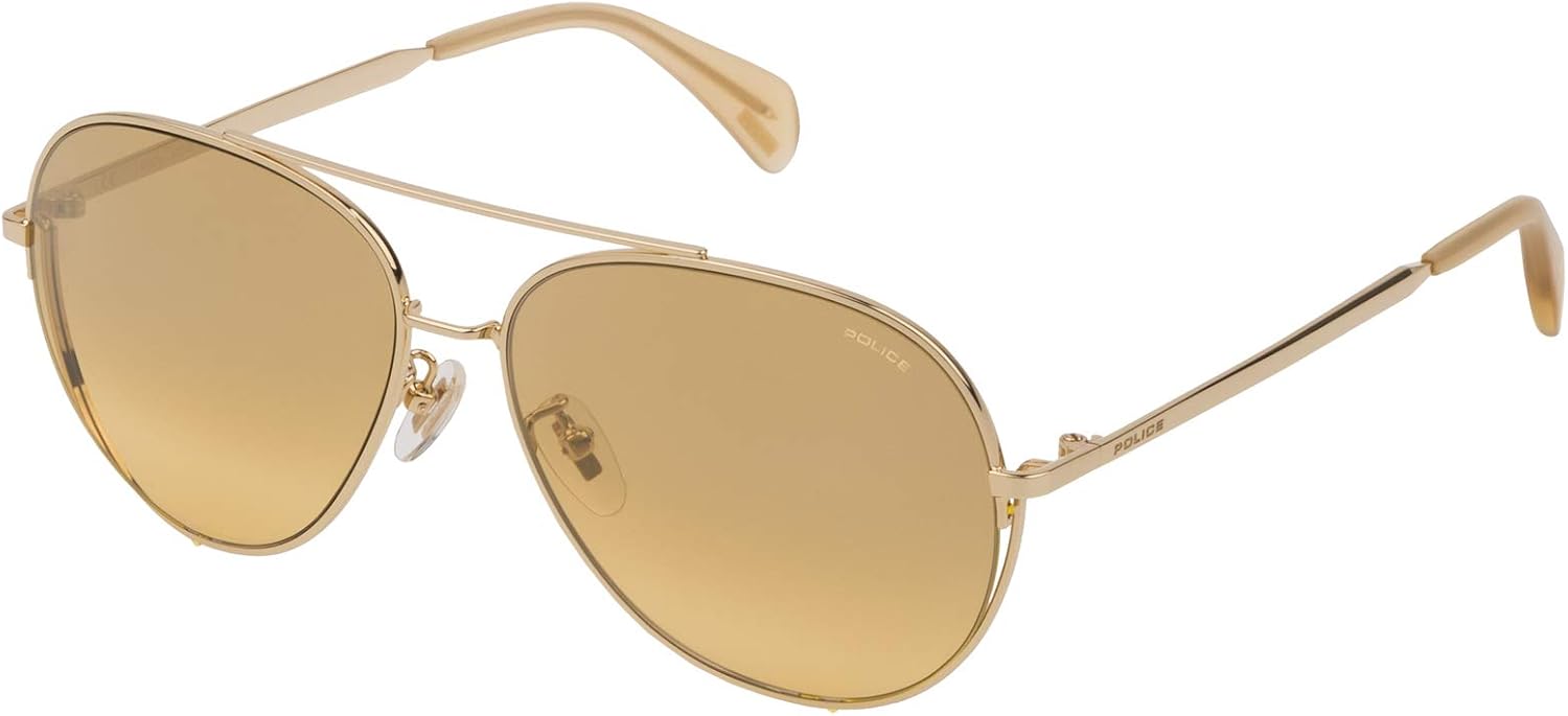 

Солнцезащитные очки SPL83557300G - поляризованные модные солнцезащитные очки в стиле "полиция", блестящие, цвета розового золота, женские SPL83557300G POLICE, Pink/Rebel Fun.