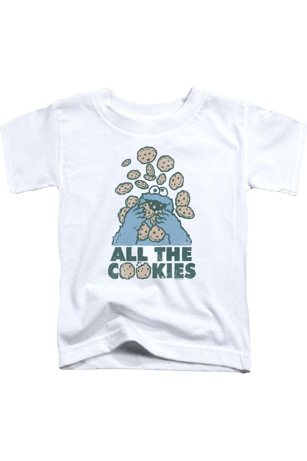 

Футболка с коротким рукавом "Все печеньки" от Sesame Street Gildan, белый