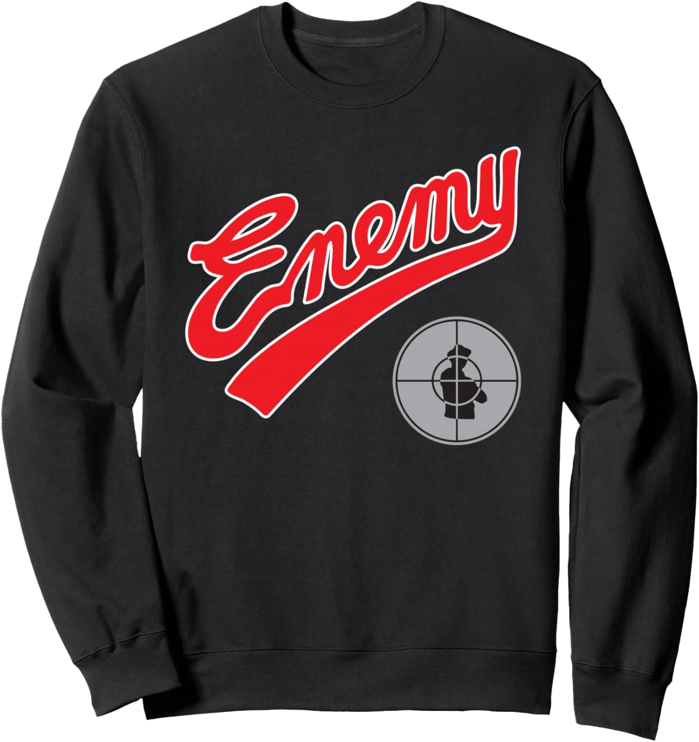 

Официальная толстовка с логотипом Public Enemy, черная, Черный, Официальная толстовка с логотипом Public Enemy, черная