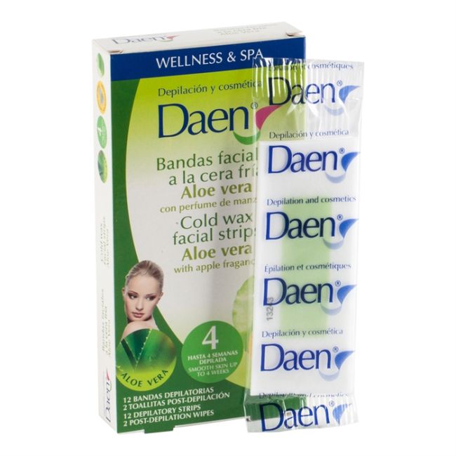 

Полоски для депиляции лица с алоэ вера Daen
