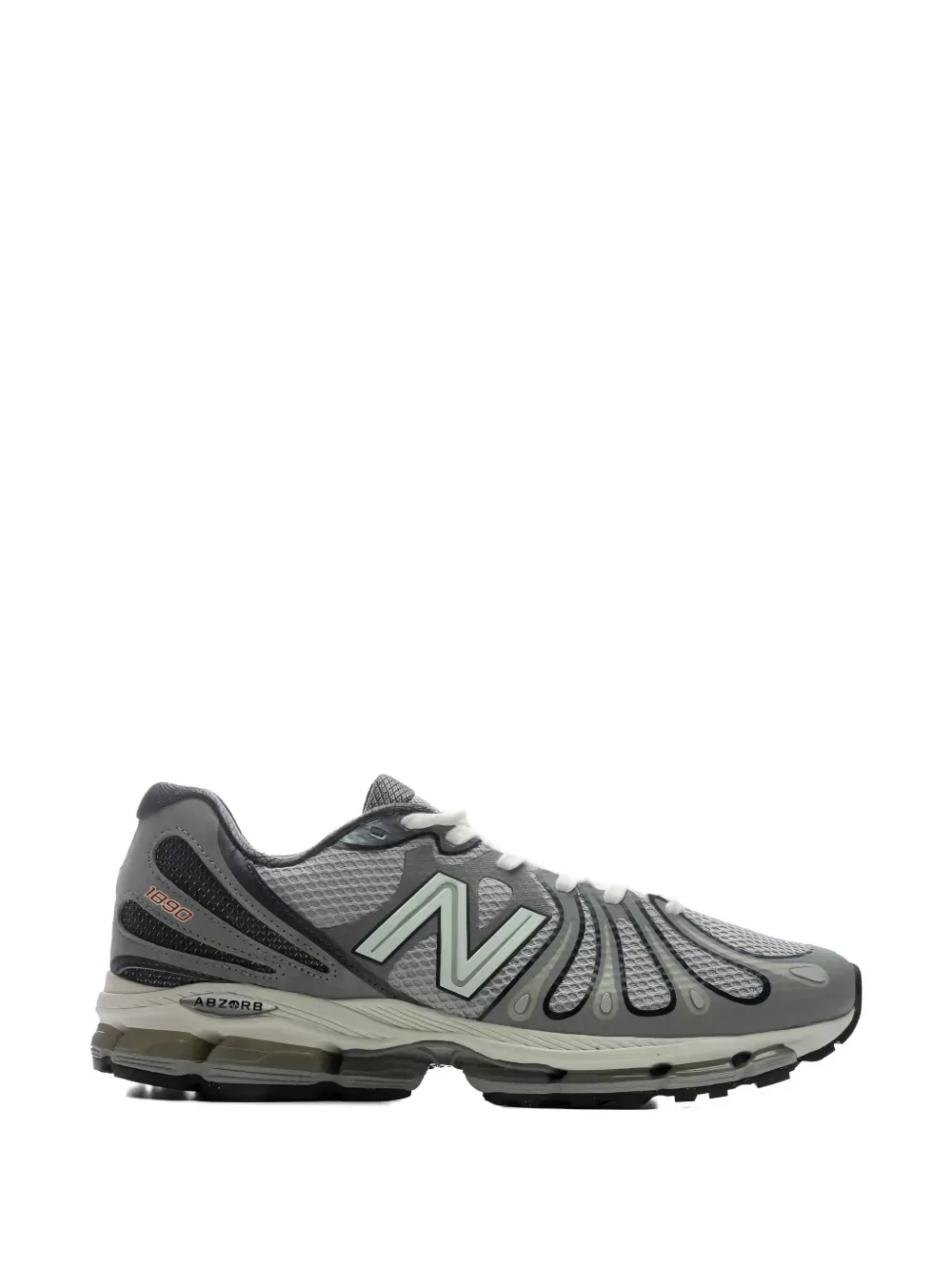 Кроссовки с сетчатыми вставками 1890 года New Balance, серый