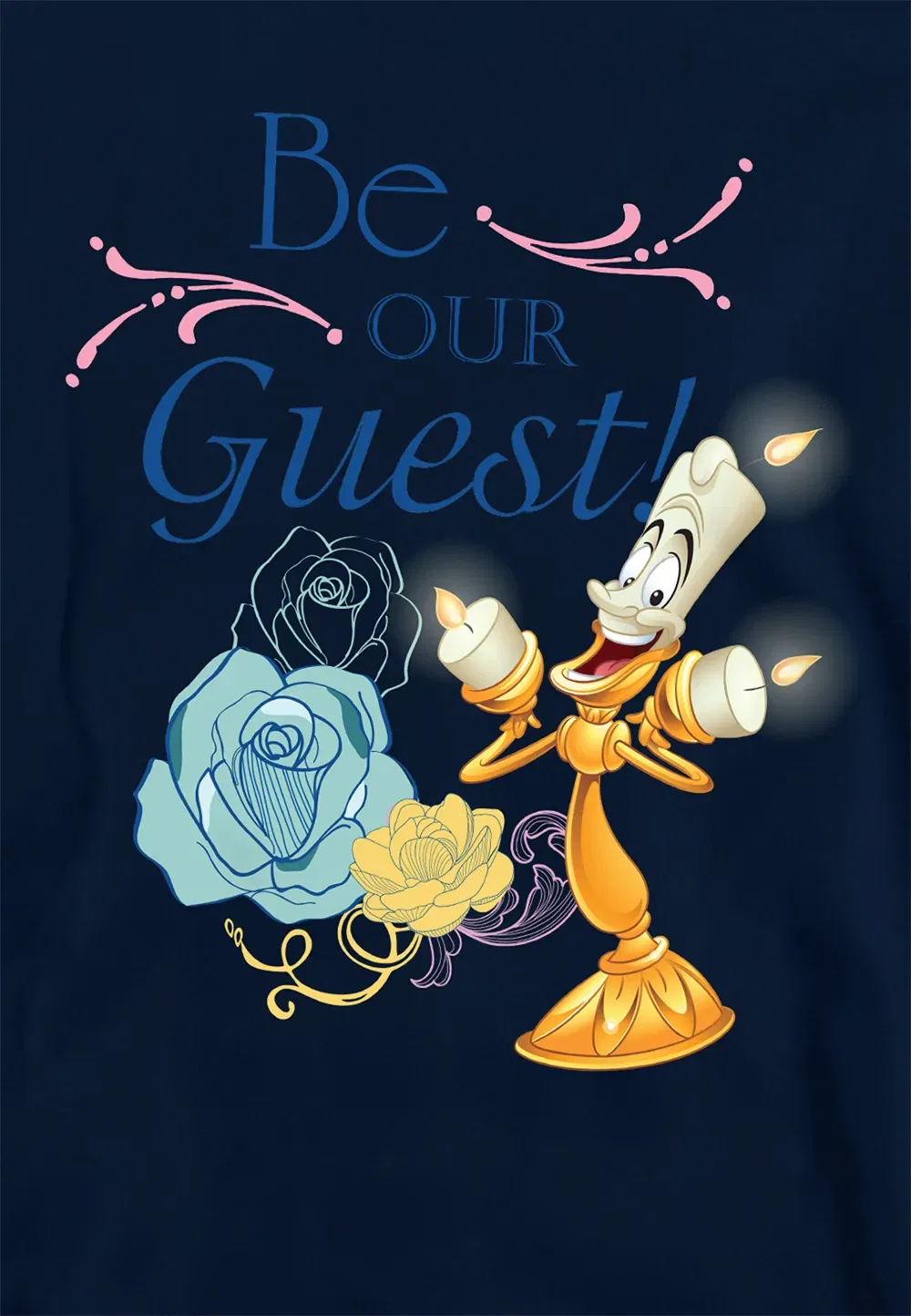 Детский худи Beauty And The Beast Disney, темно-синий — фото 2