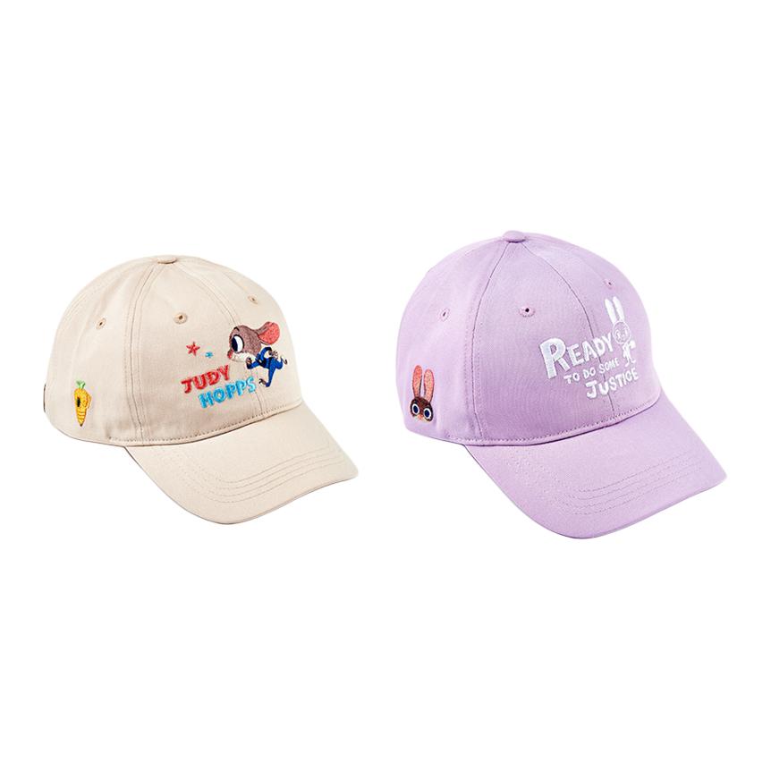 

Disney Хлопковая бейсболка унисекс, [Couple Style Judy]Beige+Purple