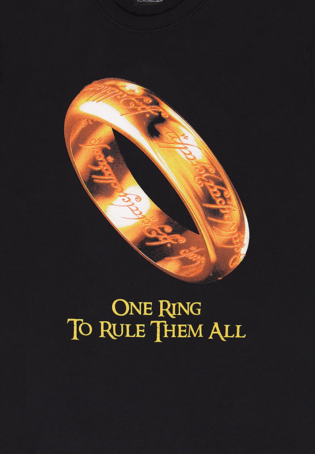 

Футболка с принтом LORD OF THE RINGS ONE RING TO RULE THEM ALL Henry Tiger, черный