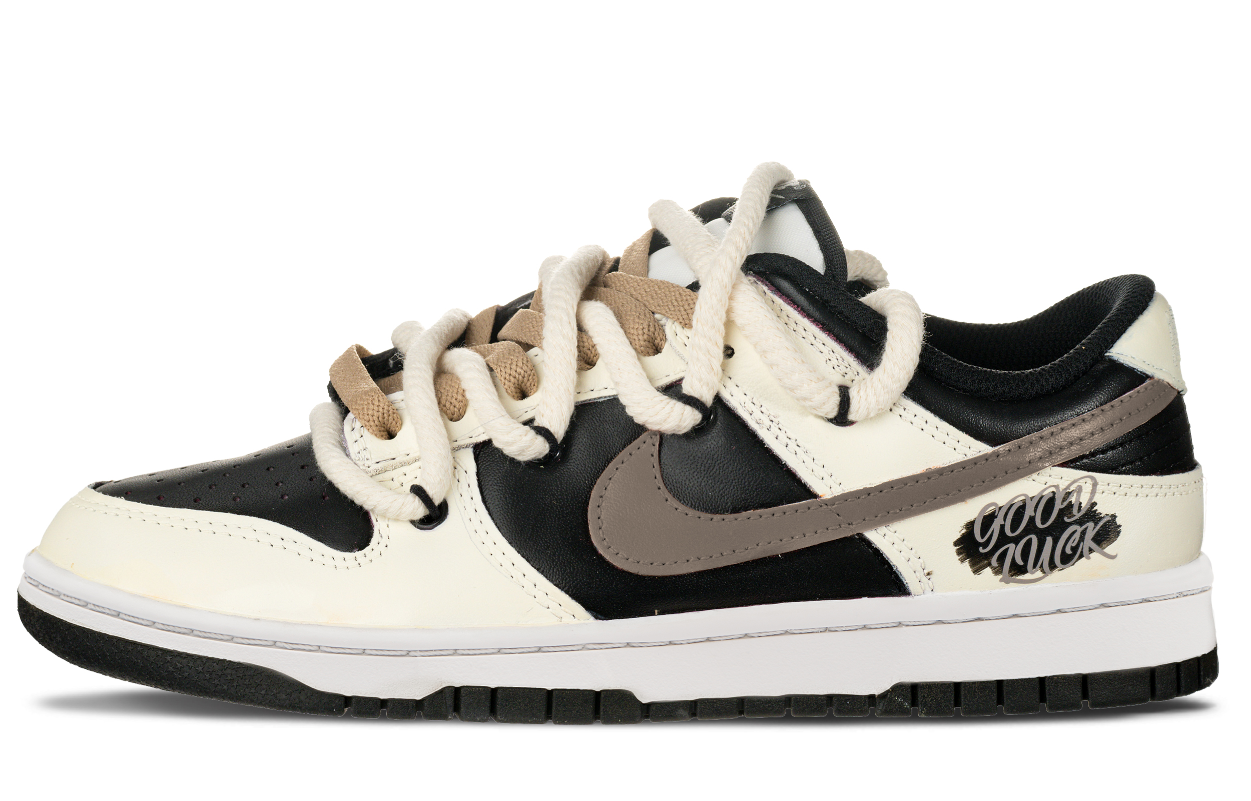 

Nike Кроссовки Dunk Lucky Cocoa Low top Skateboard Unisex Black White
