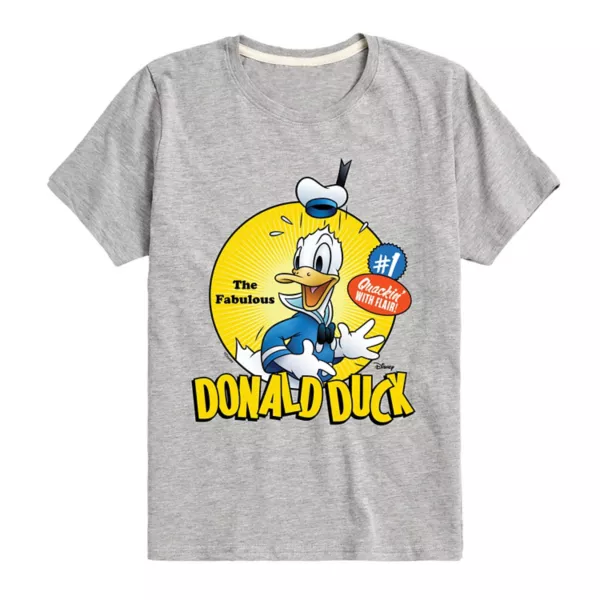 

Футболка для мальчиков 8-20 лет с принтом Дональда Дака Mickey Mouse & Friends Disney, серый