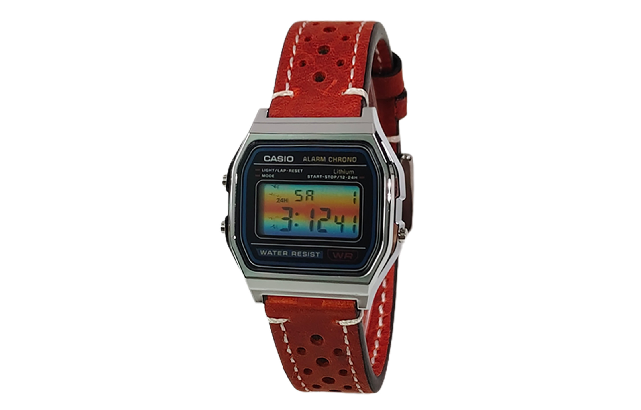 

CASIO Часы Retrofit Series Quartz Movement Leather Strap Watch Unisex Multicolor Watch Dial