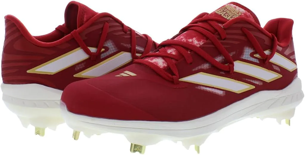 Мужские кроссовки Adidas Adizero Afterburner 9, красный/белый/металлик — фото 2