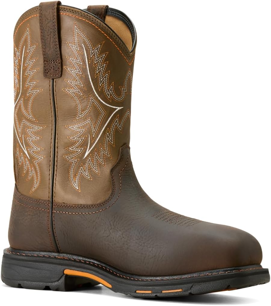 Мужские ботинки ARIAT Workhog Csa с водонепроницаемой утепленной композитной носовой частью, зеленый — фото 3