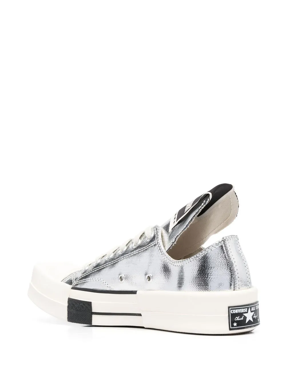Кеды Turbodrk Chuck 70  x Drkshdw x Rick Owens Converse, серебряный — фото 3