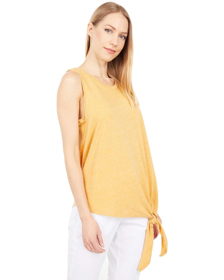 

Топ Dylan by True Grit Soft Melange Heather Side Tie Tank Top, желтый