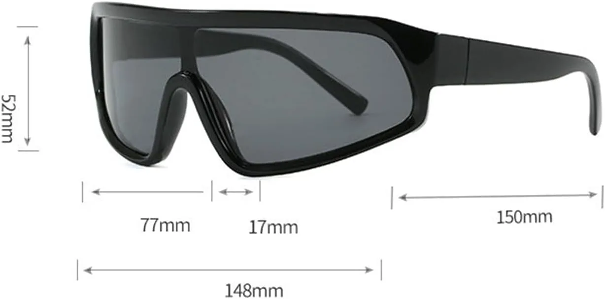 

Солнцезащитные очки Willochra прямоугольной формы большого размера для женщин и мужчин. Футуристические прямоугольные солнцезащитные очки с плоской верхней частью, C7