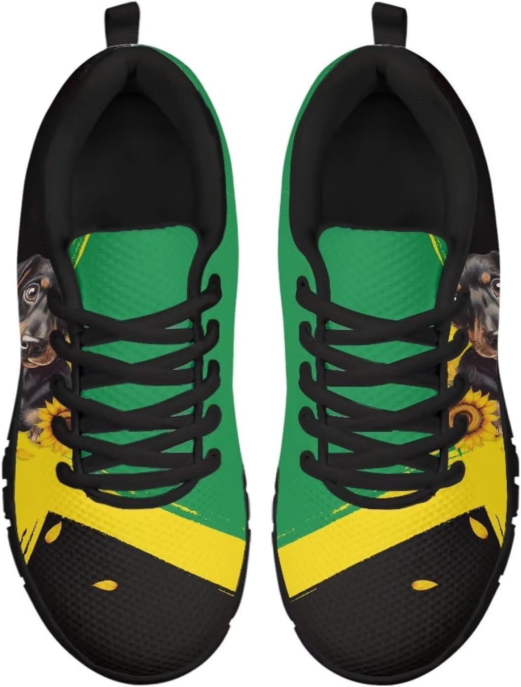 

Женские и мужские беговые кроссовки, легкие кроссовки-тренеры для занятий в зале, спорт, теннис, бег, походы Getelinseng, Jamaican Flag Dachshund