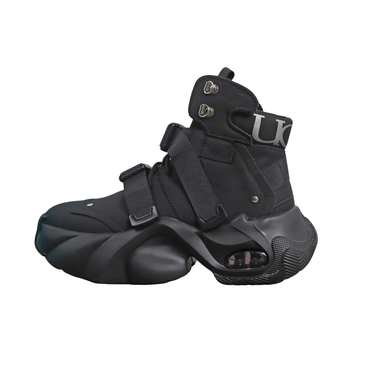 

Banas Коллаборация UCOC Мужские высокие повседневные кроссовки с увеличенной высотой и устойчивостью к истиранию черные, цвет Black