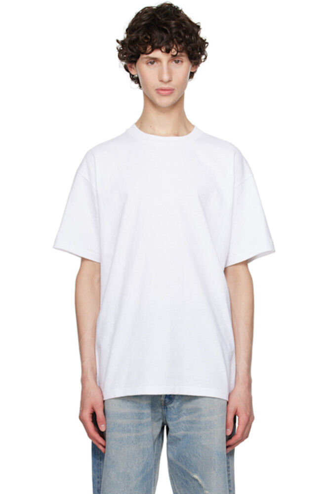 

Белая футболка свободного покроя с надписью «University» John Elliott