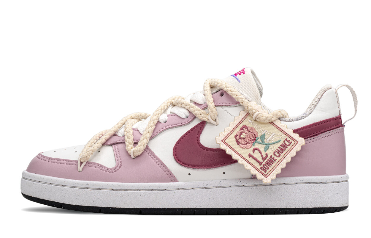 

Кроссовки Nike Court Borough Skateboarding Shoes Women's Low-top Pink, цвет Deep powder