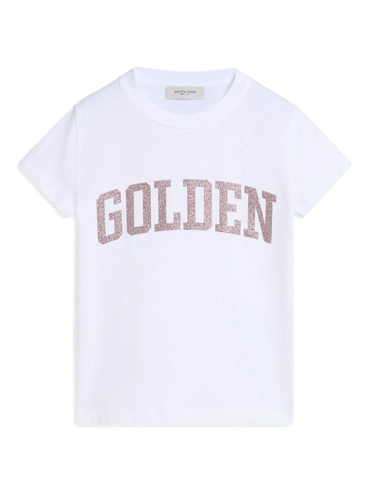 

Golden Goose Kids базовая футболка, белый