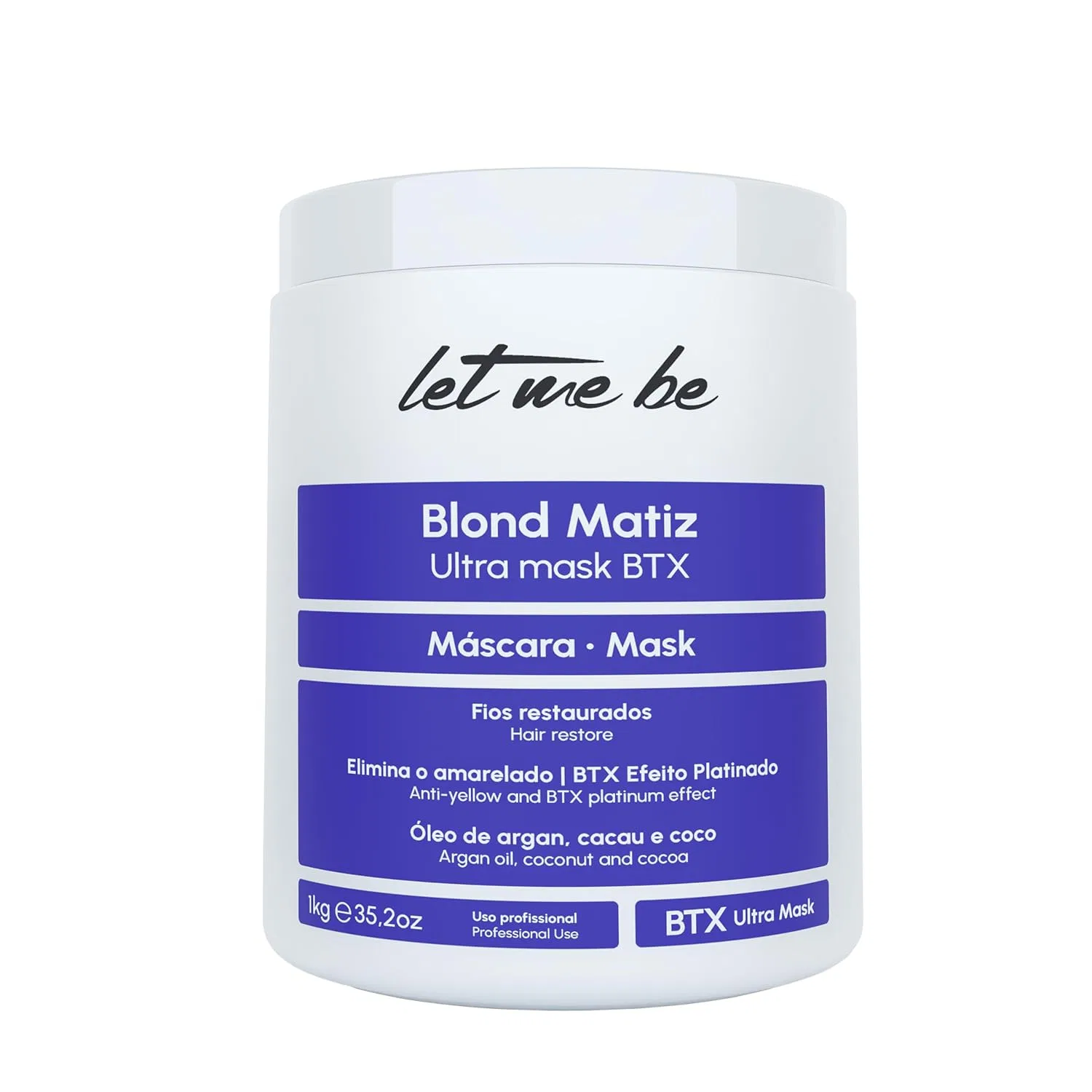 Маска для волос «BTX Blond Matiz Ultra» от Let Me Be Let Me Be