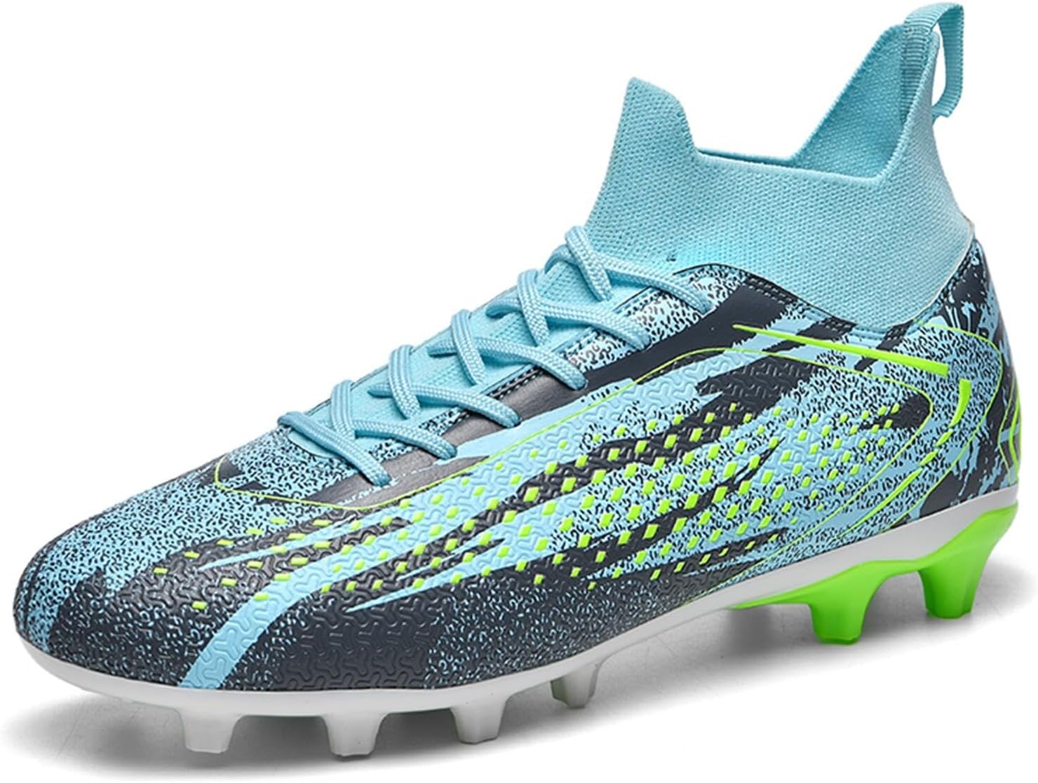 

Футбольные бутсы для мужчин и женщин, обувь для игры на траве и в зале, унисекс, с высоким голенищем, AG TF футбольные бутсы, молодежная обувь для бейсбола и регби, тренировочные кроссовки Saynnie, 5505 Green Ag