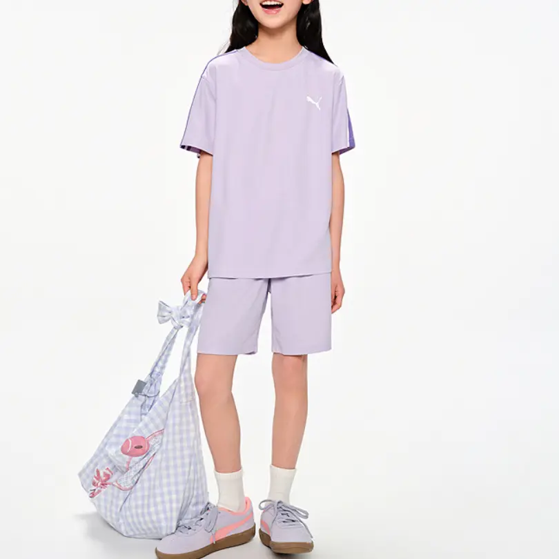 PUMA Повседневная спортивная одежда Sportstyle Series SS25 розовый фиолетовый для подростков — фото 3