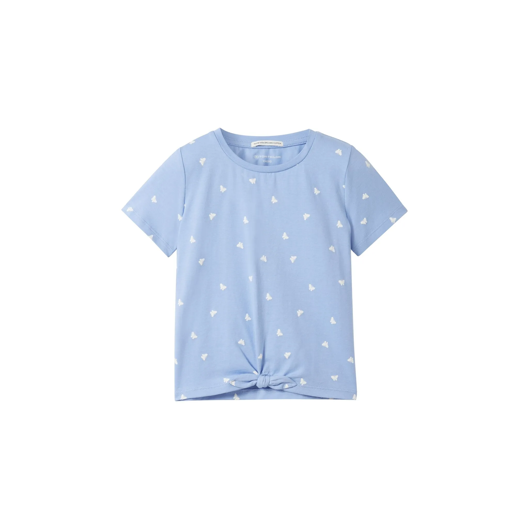 

Футболка TOM TAILOR с минимальным принтом и узлами, цвет tiny butterfly print