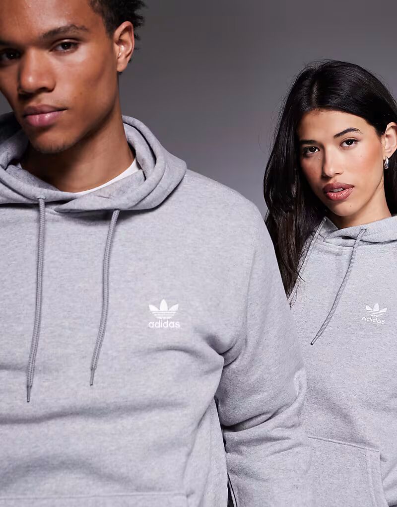 Толстовка Trefoil Essentials серого цвета Adidas Originals — фото 3