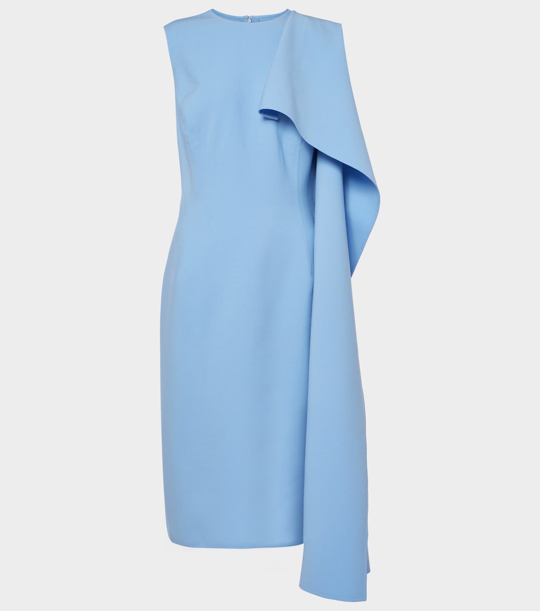 

Платье миди из смесовой шерсти с оборками Oscar de la Renta, Opal