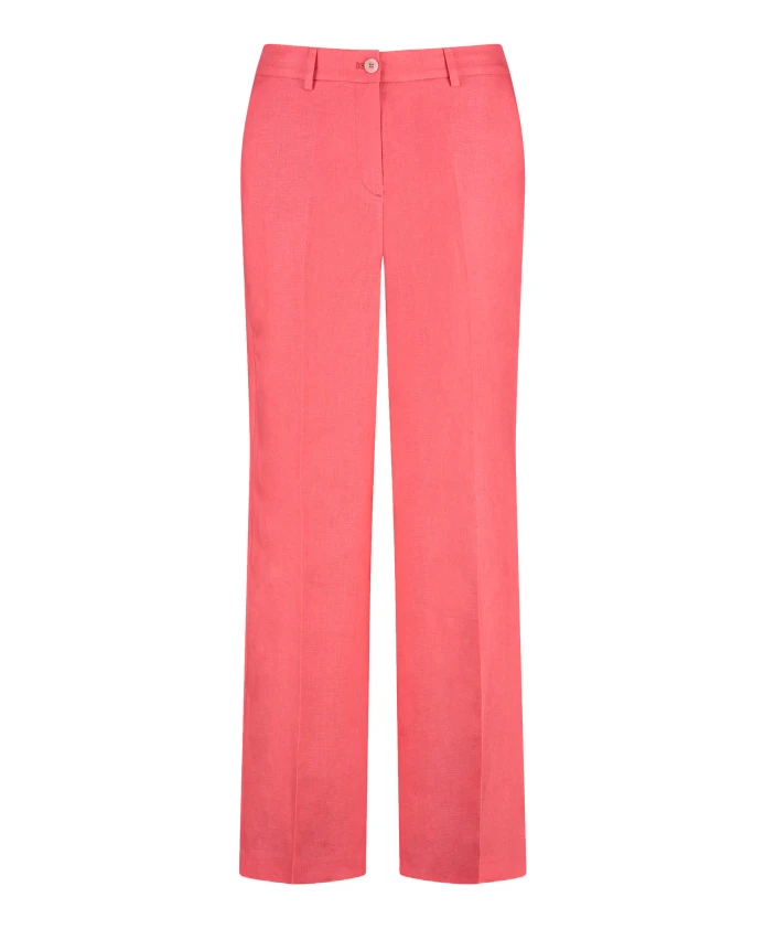 

Элегантные льняные брюки со складками Gerry Weber, красный
