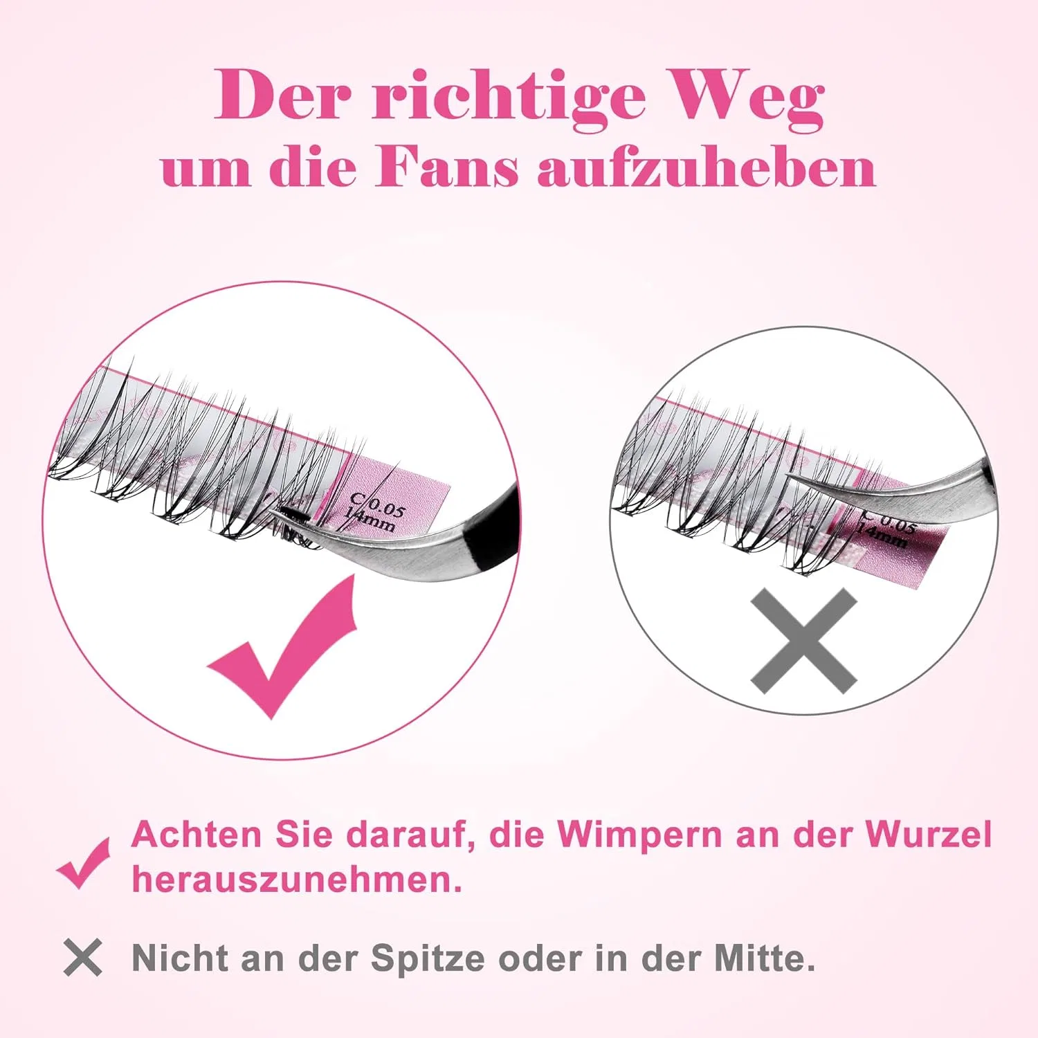 Пучковые ресницы Beauty7 Lashes Volume Lashes C-Curl 0.05 мм Beauty7 — фото 4