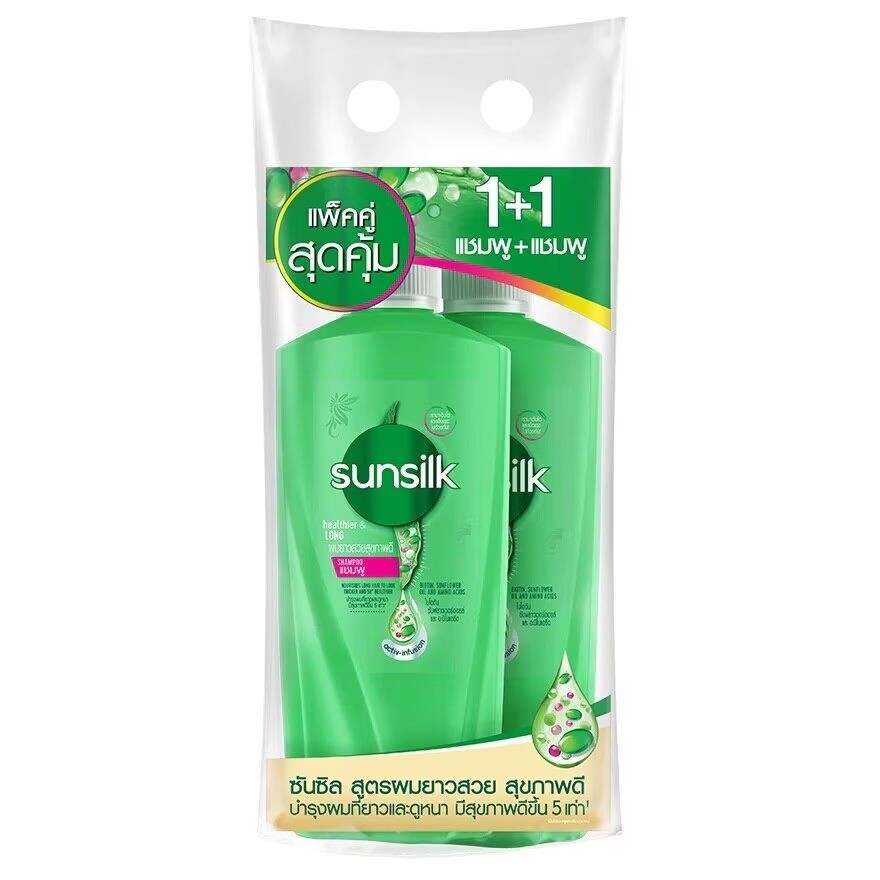 

Sunsilk Шампунь Healthier Long Activ Infusion 350 мл, двойная упаковка, Green